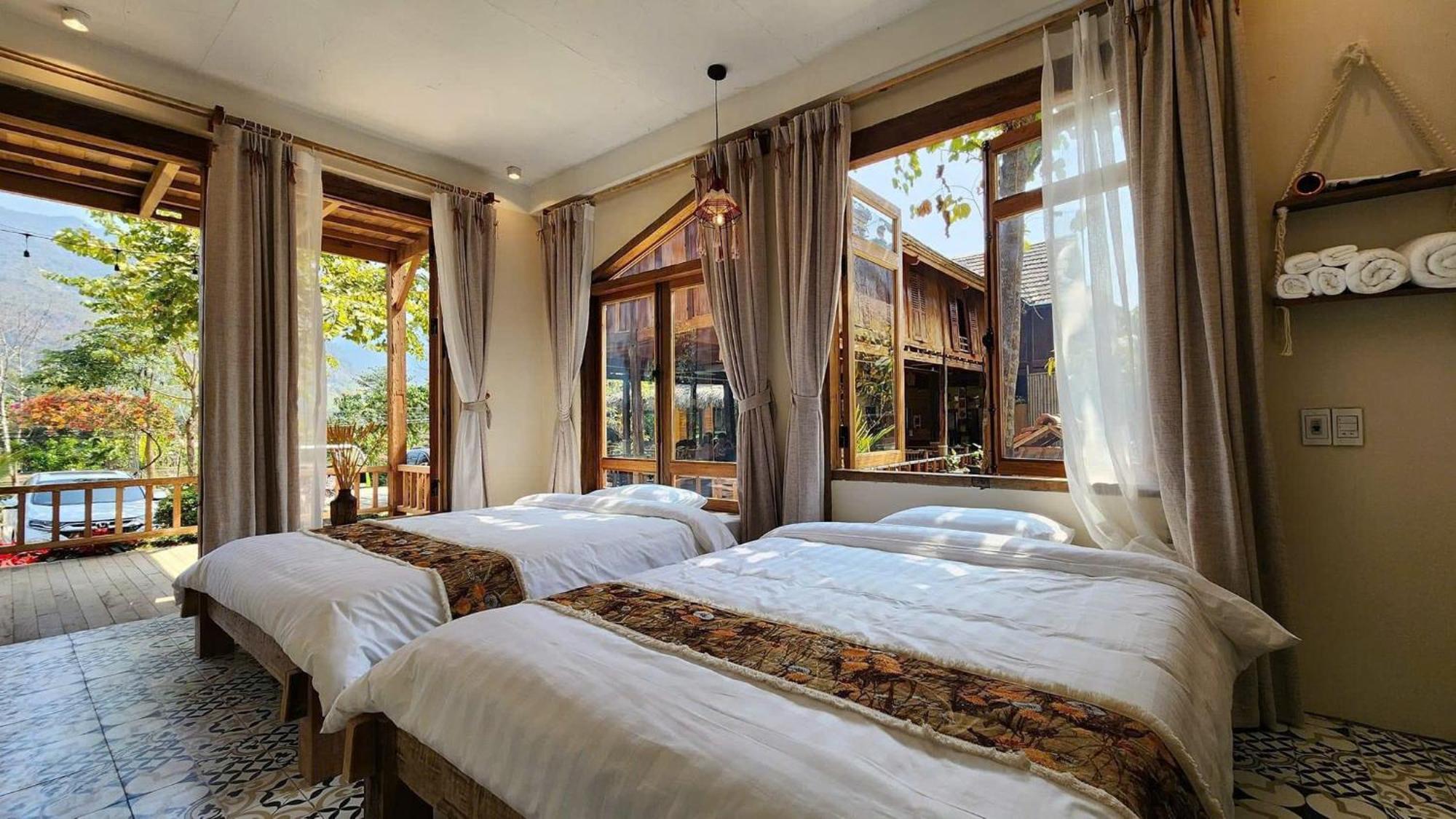 Mai Chau 4 Seasons Bungalow & Hotel מראה חיצוני תמונה