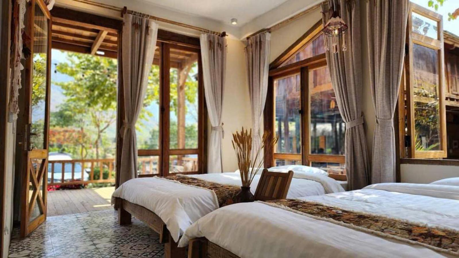 Mai Chau 4 Seasons Bungalow & Hotel מראה חיצוני תמונה